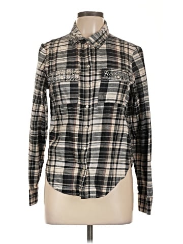 Living Doll Long Sleeve Button-Down Shirt (view 1)