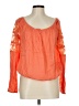 Double Zero Orange Long Sleeve Blouse Size L - photo 1