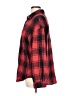 Shein Plaid Red Long Sleeve Button-Down Shirt Size L - photo 5