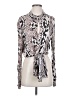 Olivaceous 100% Rayon Silver Long Sleeve Blouse Size S - photo 1