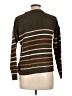 Pink Rose 100% Acrylic Stripes Brown Pullover Sweater Size L - photo 2