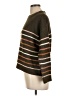 Pink Rose 100% Acrylic Stripes Brown Pullover Sweater Size L - photo 5