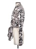 Olivaceous 100% Rayon Silver Long Sleeve Blouse Size S - photo 5