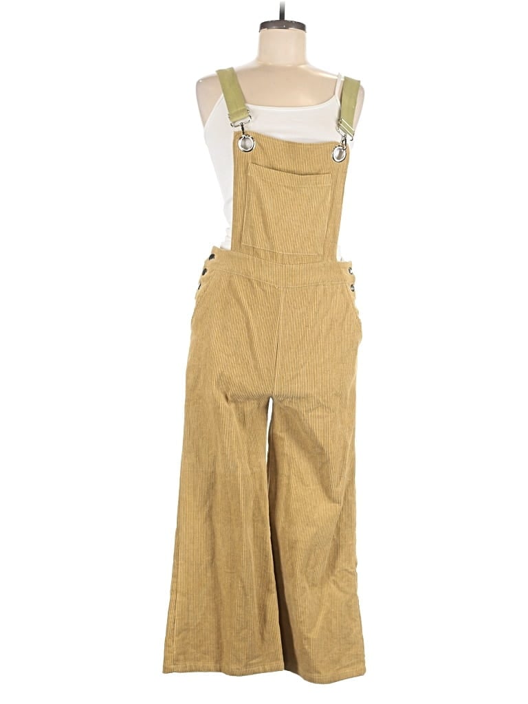Pre-owned Listicle Overalls In Yellow