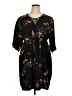 Dex Print Black Casual Dress Size 1X - photo 1