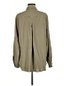 Side Stitch 100% Lyocell Solid Green Long Sleeve Button-Down Shirt Size M - photo 2