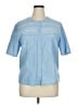 Blast Blue Short Sleeve Blouse Size 1X - photo 1