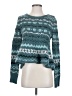 Free People Chevron-herringbone Teal Pullover Sweater Size XS - photo 1