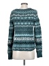 Free People Chevron-herringbone Teal Pullover Sweater Size XS - photo 2