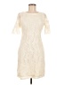 Chequer Ivory Cocktail Dress Size 6 - photo 1