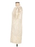 Chequer Ivory Cocktail Dress Size 6 - photo 5