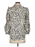 J.Crew 100% Polyester Animal Print Ivory 3/4 Sleeve Blouse Size XXS - photo 2