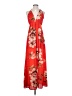 Unbranded Floral Orange Cocktail Dress Size S - photo 1