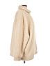 Express 100% Polyester Ivory Faux Fur Jacket Size L - photo 4