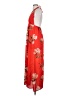 Unbranded Floral Orange Cocktail Dress Size S - photo 5