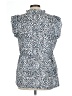 Kirundo Animal Print Blue Sleeveless Blouse Size L - photo 2