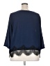 BB Dakota 100% Polyester Blue 3/4 Sleeve Blouse Size 2X - photo 2