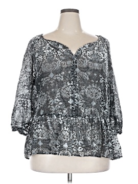 Faded Glory 3/4 Sleeve Blouse