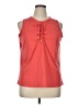 Daisy Fuentes Red Sleeveless T-Shirt Size XL - photo 1