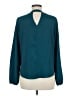 NANETTE Nanette Lepore 100% Polyester Teal Long Sleeve Blouse Size M - photo 2