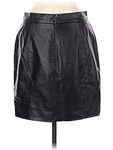 French Connection Faux Leather Skirt (view 2)