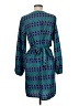 Mud Pie 100% Polyester Print Blue Green Casual Dress Size 8 - 10 - photo 2