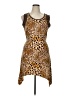 Lily Animal Print Brown Cocktail Dress Size XL - photo 1