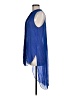 Leifnotes 100% Silk Blue Sleeveless Silk Top Size 8 - photo 5