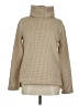 J.Crew Factory Store 100% Polyester Houndstooth Tan Turtleneck Sweater Size M - photo 1