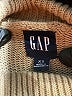 Gap 100% Cotton Stripes Tan Turtleneck Sweater Size XS - photo 7