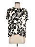 Monday Fun 100% Polyester Ivory Short Sleeve Blouse Size M (petite) - photo 1