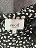 Seed Heritage 100% Viscose Animal Print Black 3/4 Sleeve Blouse Size 2 - photo 7