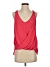 Elizabeth and James 100% Polyester Red Pink Sleeveless Blouse Size XS - photo 1