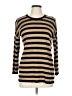 Kasper Stripes Gold Pullover Sweater Size L - photo 1