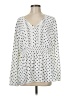 Torrid 100% Polyester Polka Dots White Long Sleeve Blouse Size Med Plus (00) - photo 1