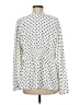 Torrid 100% Polyester Polka Dots White Long Sleeve Blouse Size Med Plus (00) - photo 2