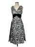 Rabbit Rabbit Rabbit Designs 100% Polyester Paisley Silver Cocktail Dress Size 6 - photo 1