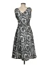 Rabbit Rabbit Rabbit Designs 100% Polyester Paisley Silver Cocktail Dress Size 6 - photo 2