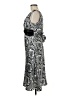 Rabbit Rabbit Rabbit Designs 100% Polyester Paisley Silver Cocktail Dress Size 6 - photo 5