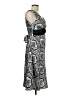Rabbit Rabbit Rabbit Designs 100% Polyester Paisley Silver Cocktail Dress Size 6 - photo 4