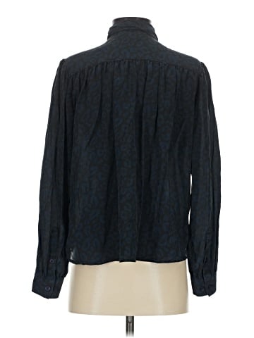 Tucker Long Sleeve Silk Top (view 2)
