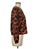 Shein Brown Long Sleeve Blouse Size 6 - photo 4