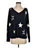 Lou & Grey Stars Blue Pullover Sweater Size XS - photo 1