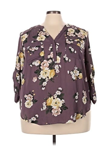 Torrid 3/4 Sleeve Blouse (view 1)