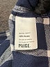 Paige 100% Viscose Plaid Blue Long Sleeve Button-Down Shirt Size S - photo 8