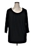 Worthington Black 3/4 Sleeve Top Size 1X - photo 1