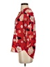 Katherine Barclay 100% Polyester Floral Red 3/4 Sleeve Blouse Size S - photo 5