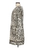 LDT 100% Polyester Animal Print Ivory Casual Dress Size 10 - photo 5