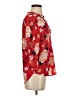 Katherine Barclay 100% Polyester Floral Red 3/4 Sleeve Blouse Size S - photo 4