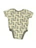 DKNY 100% Cotton Print Gray Short Sleeve Onesie Size 0-3 mo - photo 2
